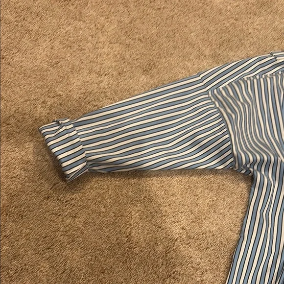 Gucci Blue and White Striped Long Sleeve Dress - Picture 4 of 7